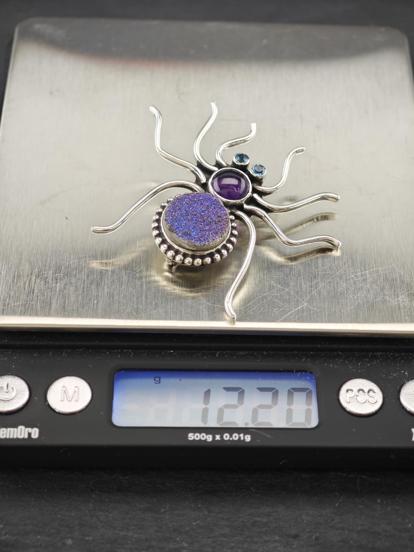 Nicky Butler Sterling Silver Spider Brooch