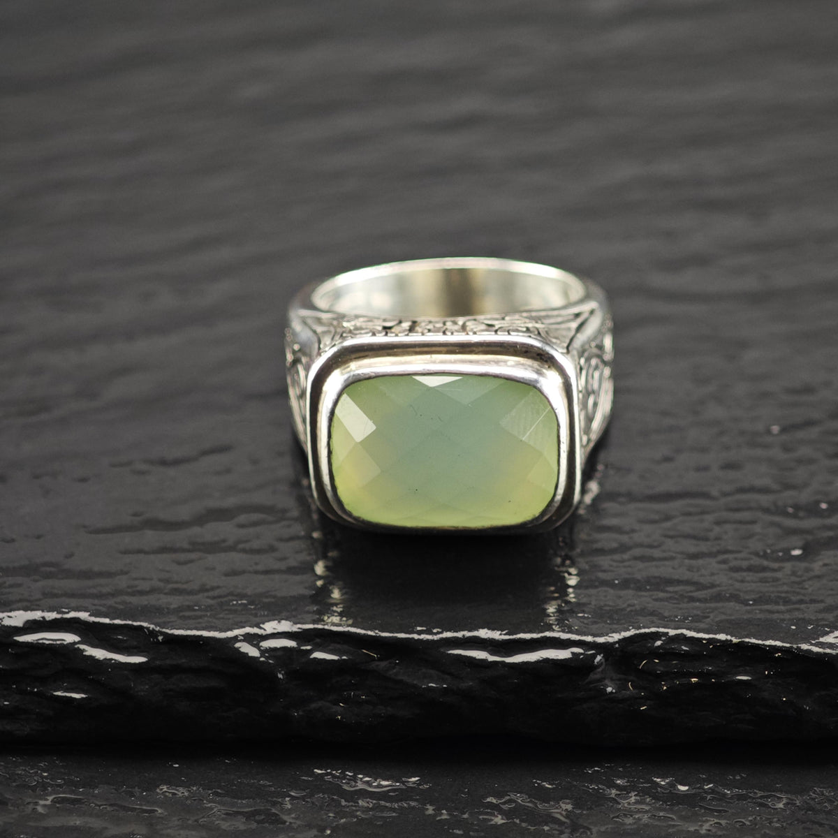 Fusion Chalcedony Sterling Silver Ring Sz 7 R6846