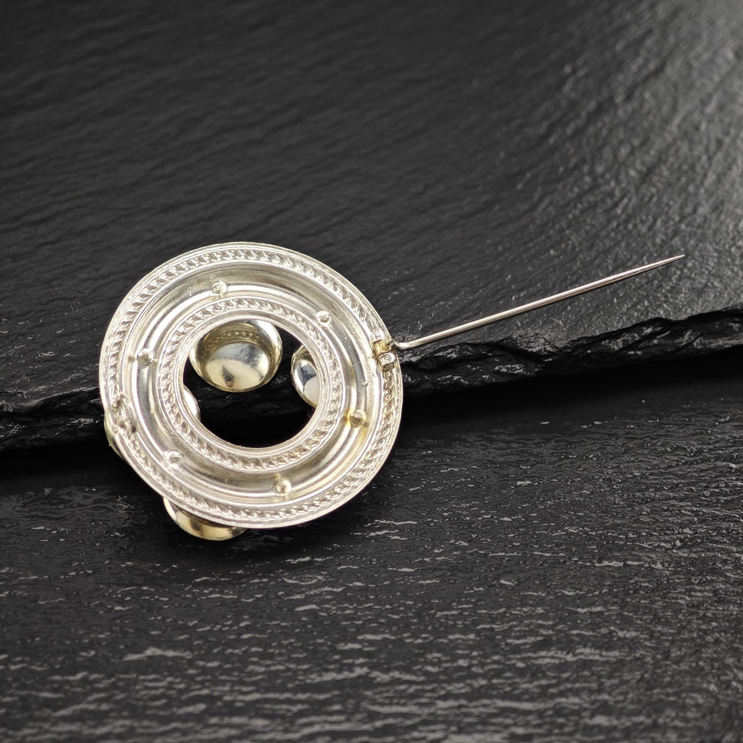 Vintage Scandinavian Abstract Sterling Silver Brooch