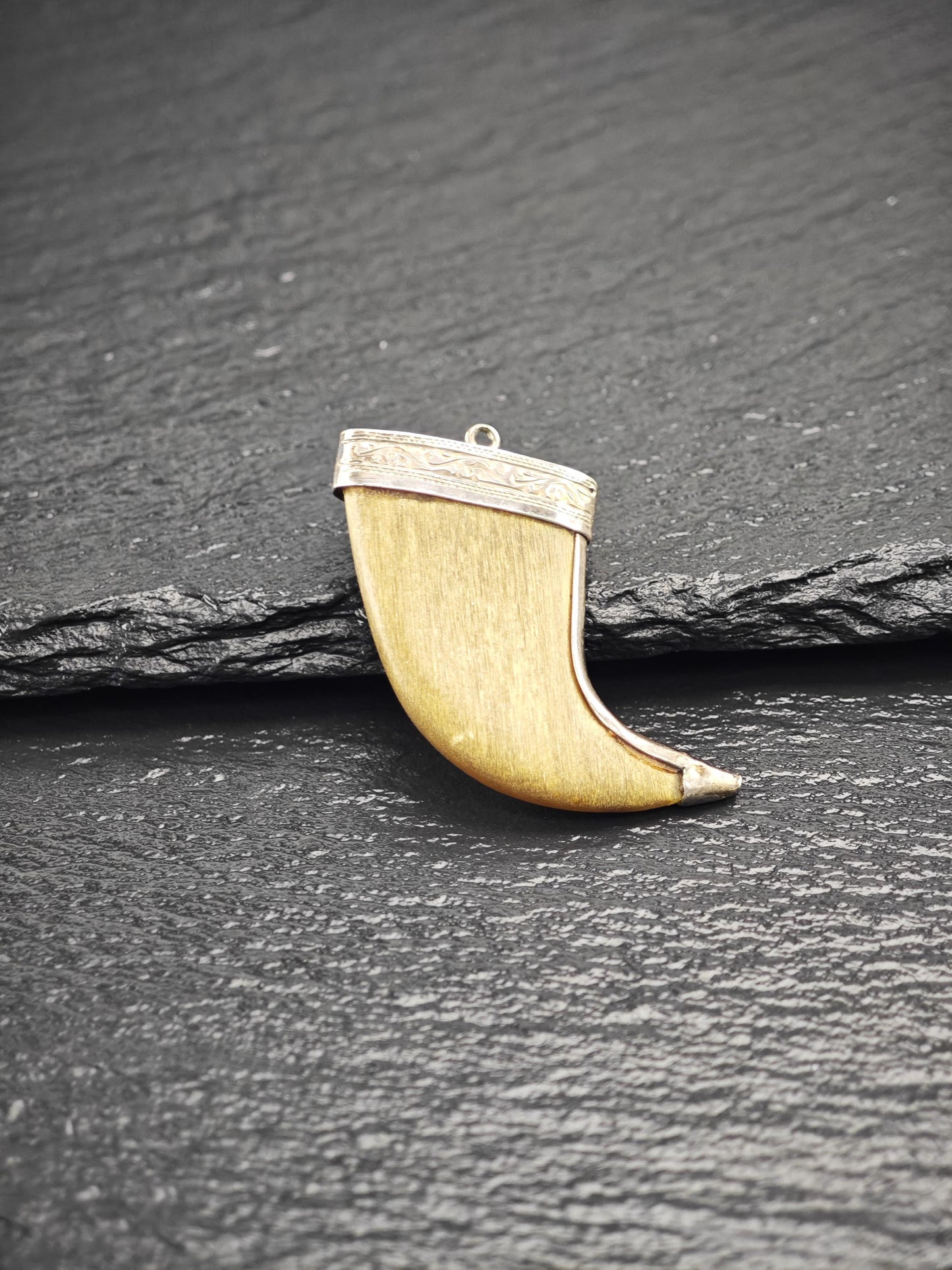 Antique Tribal Pendant Sterling Silver P2729