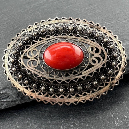 Vintage Mid Century Brooch/Pendant Sterling Silver