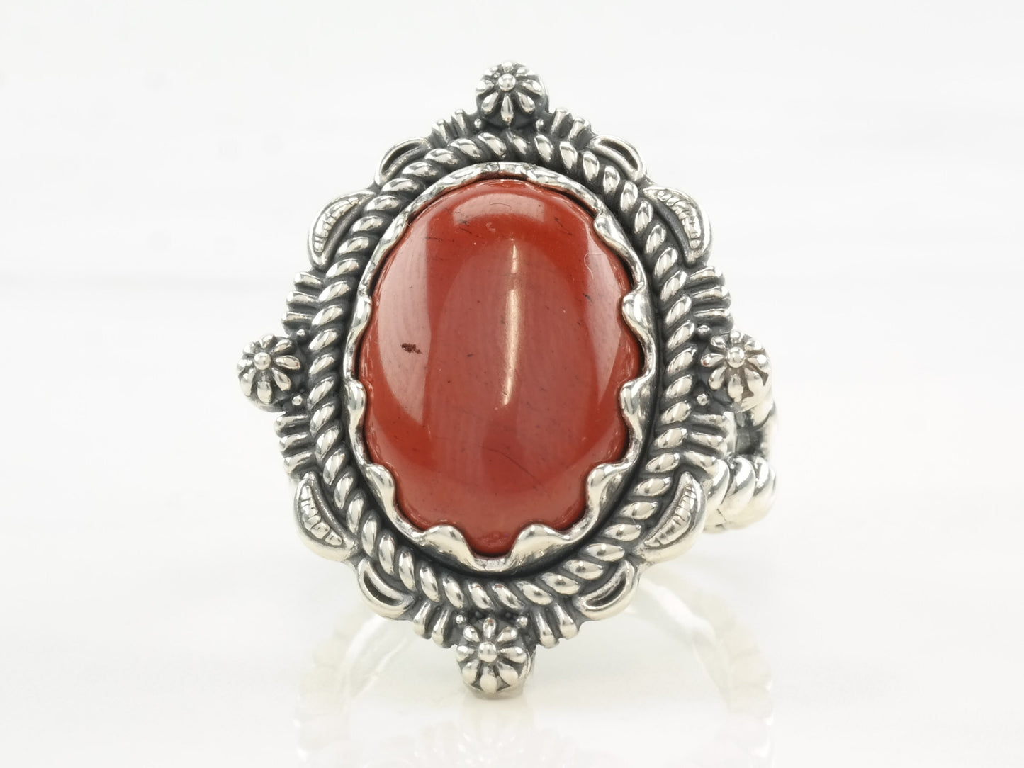 American West Ring Jasper Sterling Silver Size 9