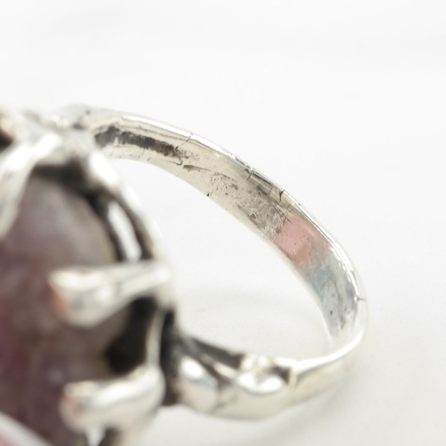 Abstract, Brutalist Sterling Silver Ring Sz7 1/2 R5668