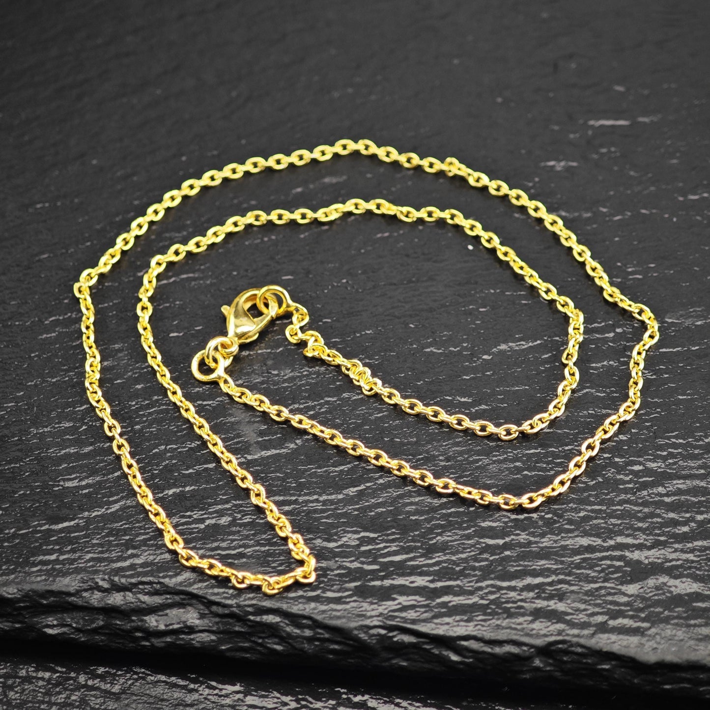 Gold Plated Link Chain Sterling Silver Necklace N2759