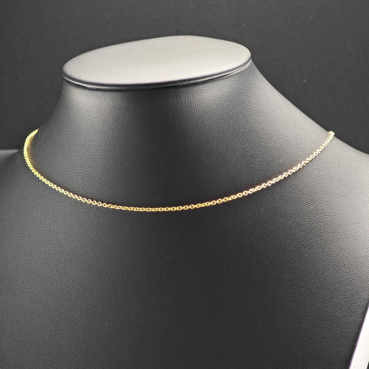 Gold Plated Link Chain Sterling Silver Necklace N2757