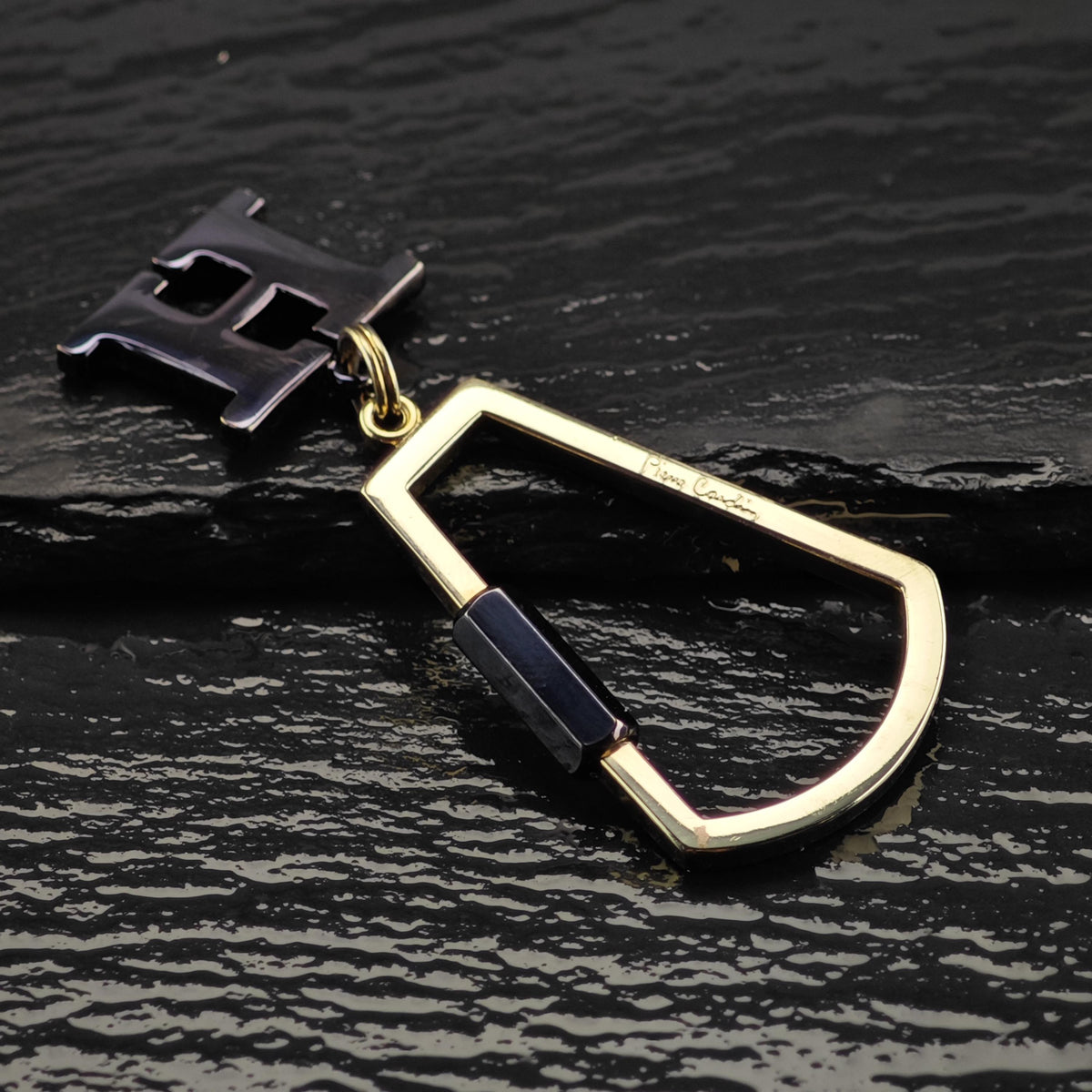 Vintage Pierre Cardin Keychain Initial H Twist Lock MISC0427