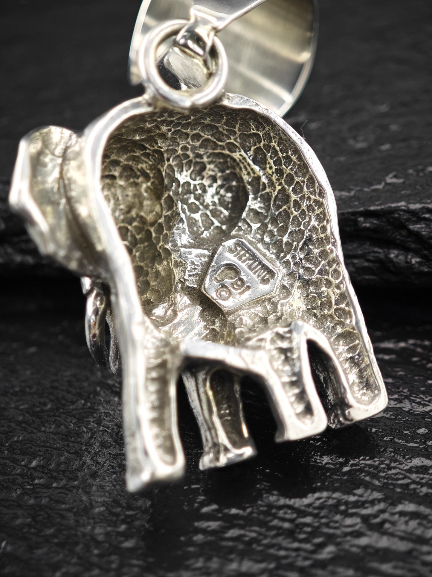 Carol Felley Elephant Pendant Sterling Silver P2713