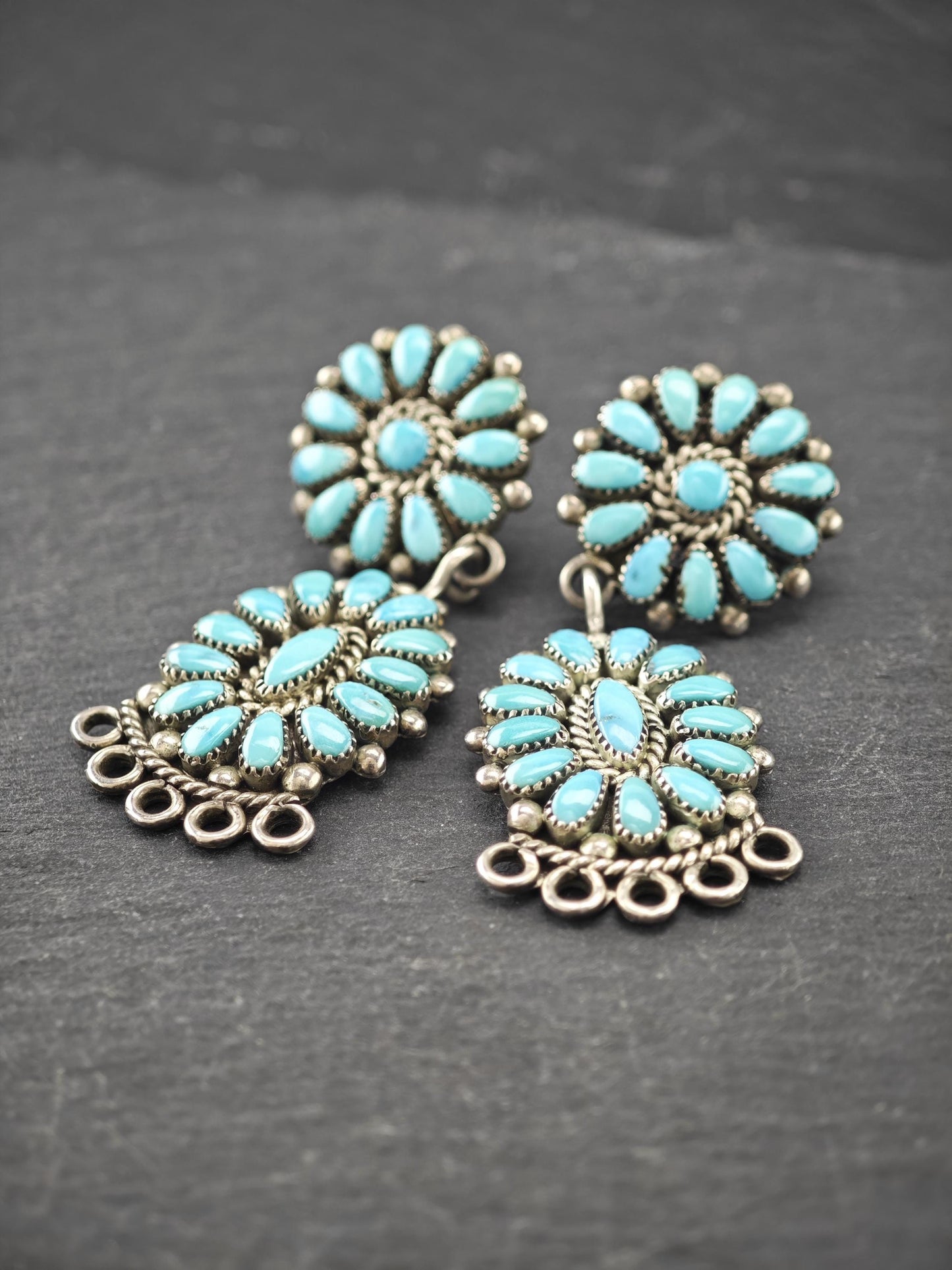 Signed Alice Quam, Sterling Silver Stud/Dangle Earrings