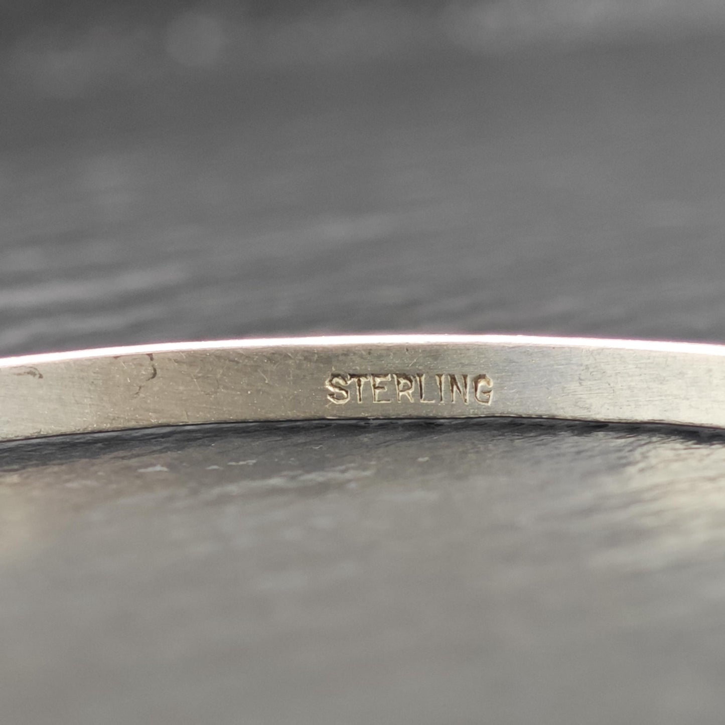 Choice of Repousse Sterling Silver Bangles Sz 8" BR3122