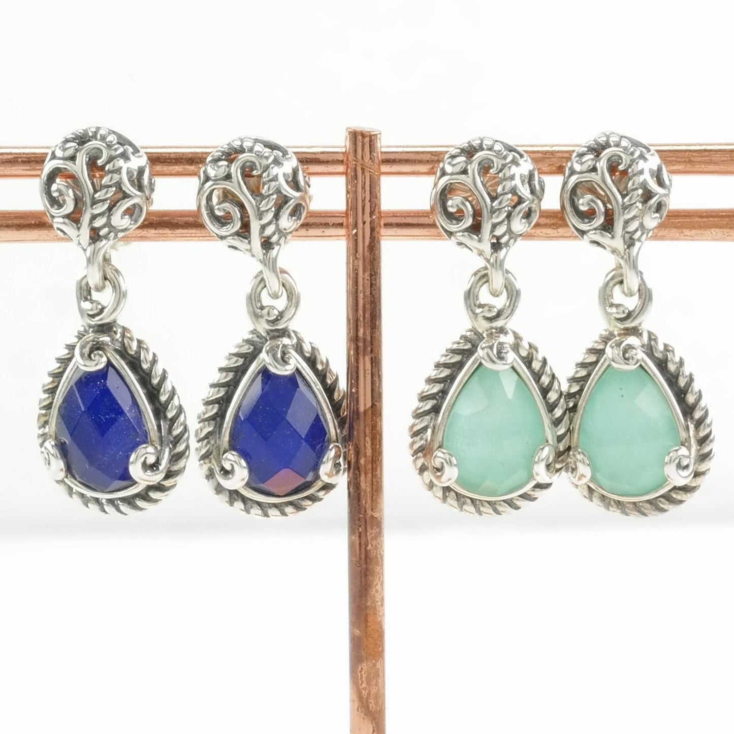 Choice: Carolyn Pollack Stud Dangle Earrings Sterling Silver