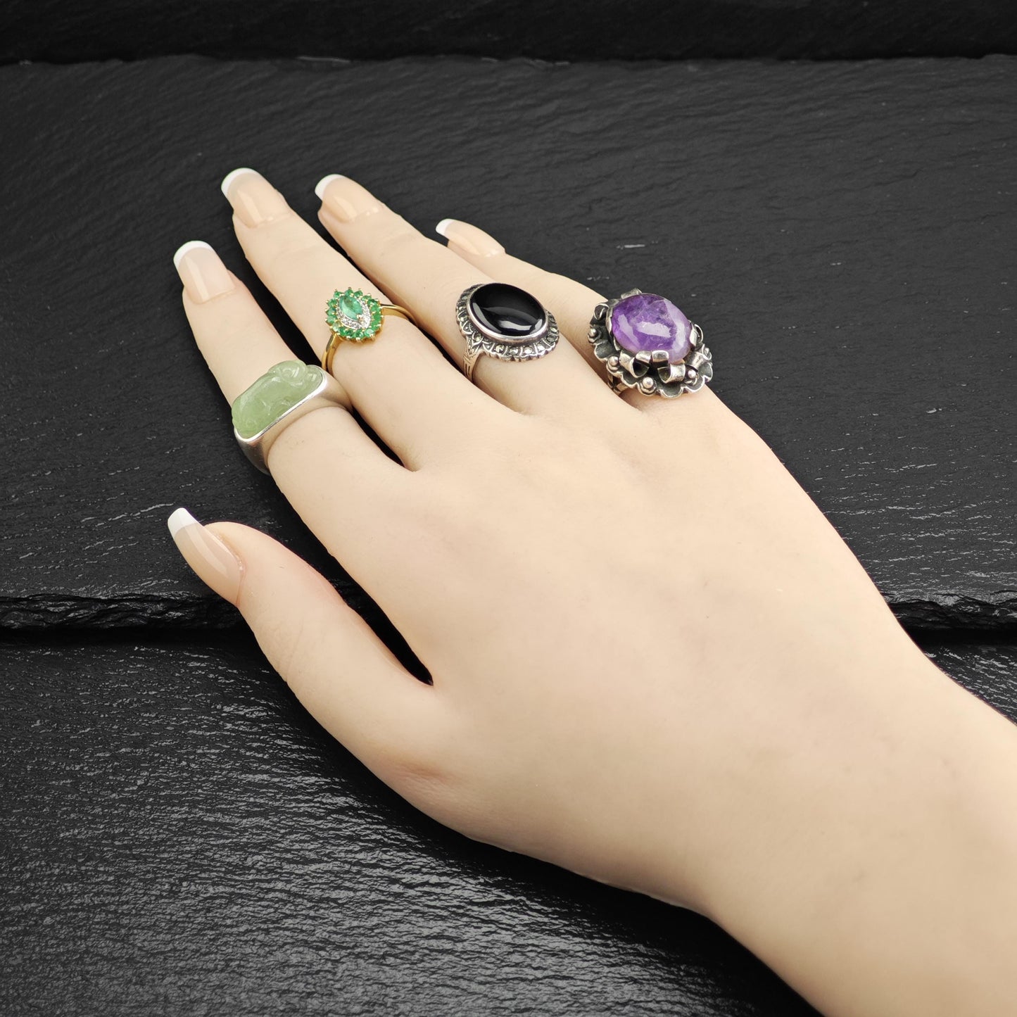 Amethyst Mexico Sterling Silver Ring Sz 6 1/2 R6712