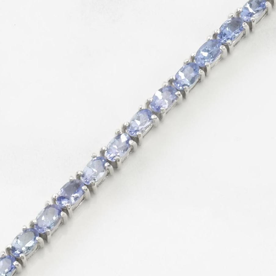 Choice Tanzanite Triangular or Oval Sterling Silver Bracelet