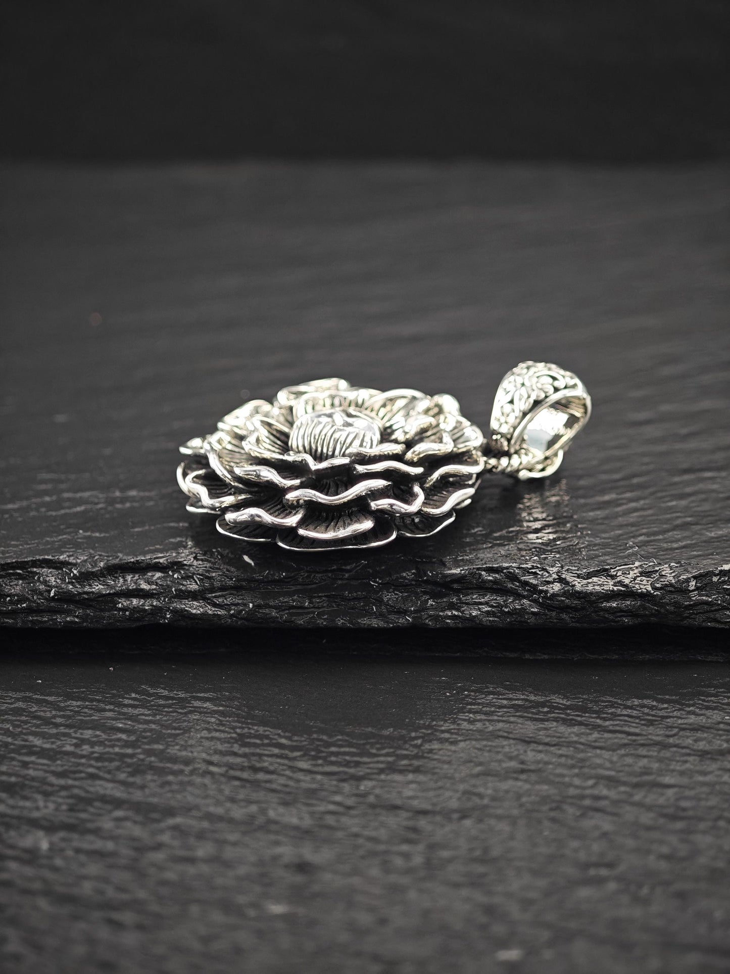 Jai, Floral Pendant Sterling Silver P2710
