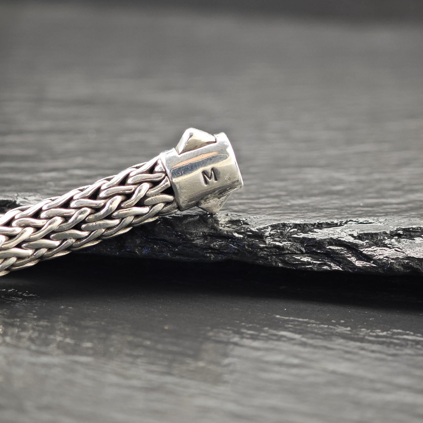 John Hardy Icon Bracelet 7.5mm Black Sapphire Sterling Silver