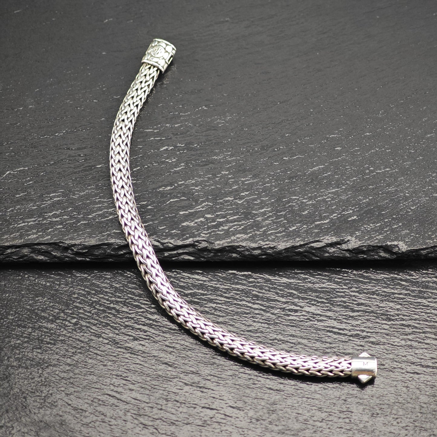 John Hardy Icon Bracelet 7.5mm Black Sapphire Sterling Silver