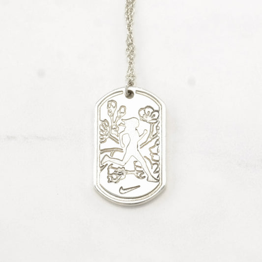 Vintage Tiffany & Co.  Sterling Silver  NWM Half, Wahington DC, 2013 Nike Necklace N2220