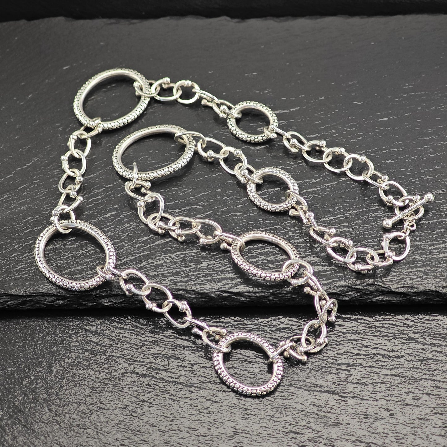 Vintage Michael Dawkins Sterling Silver Abstract Necklace - Unique Artisan Jewelry