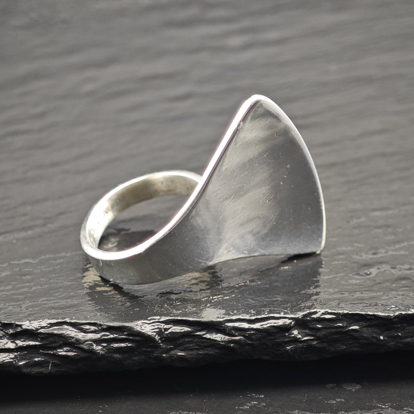 Denmark HPS Modernist Sterling Silver Ring Sz 7 R6606