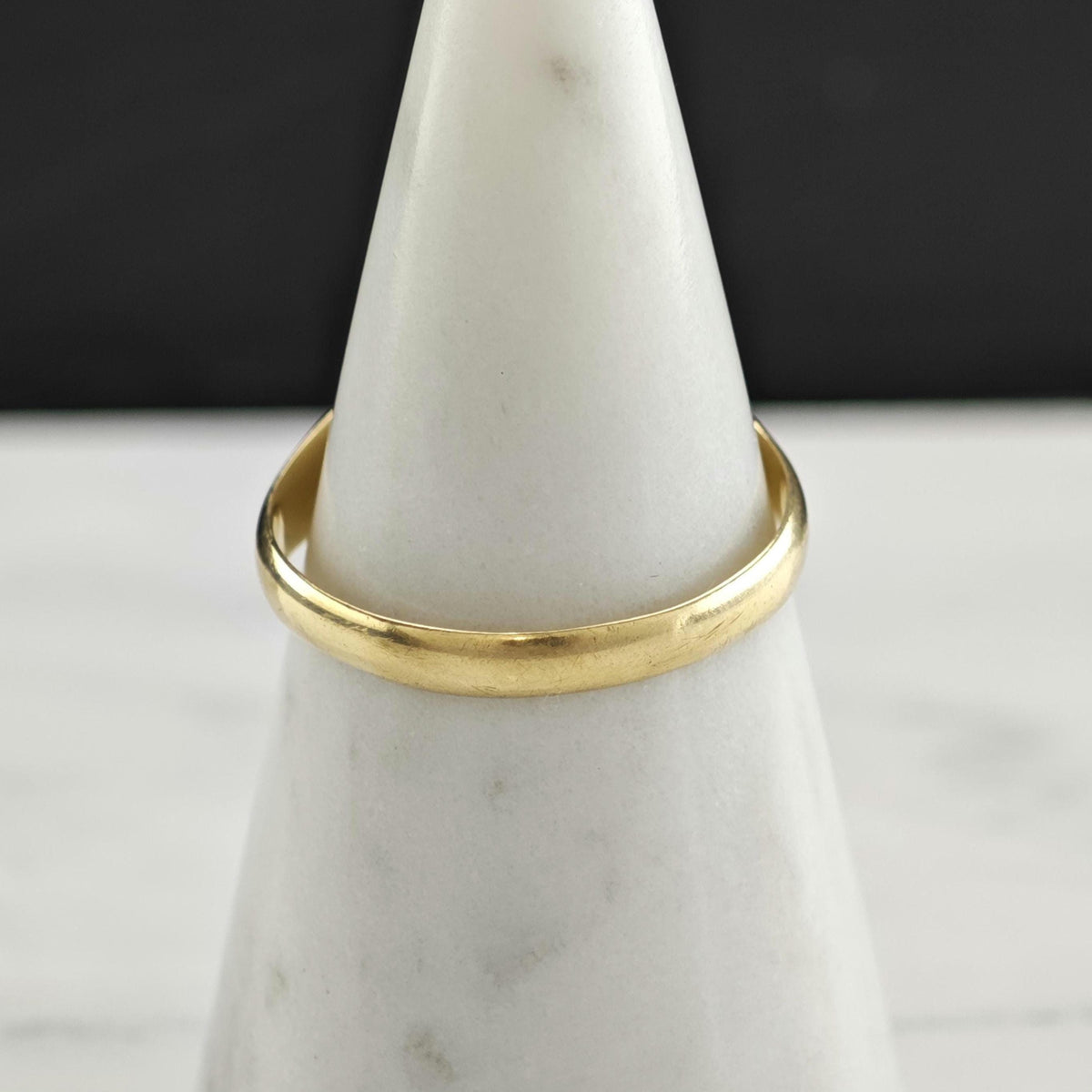 Antique Lab Ruby Buttercup 14K Gold Ring Sz 13 R6797