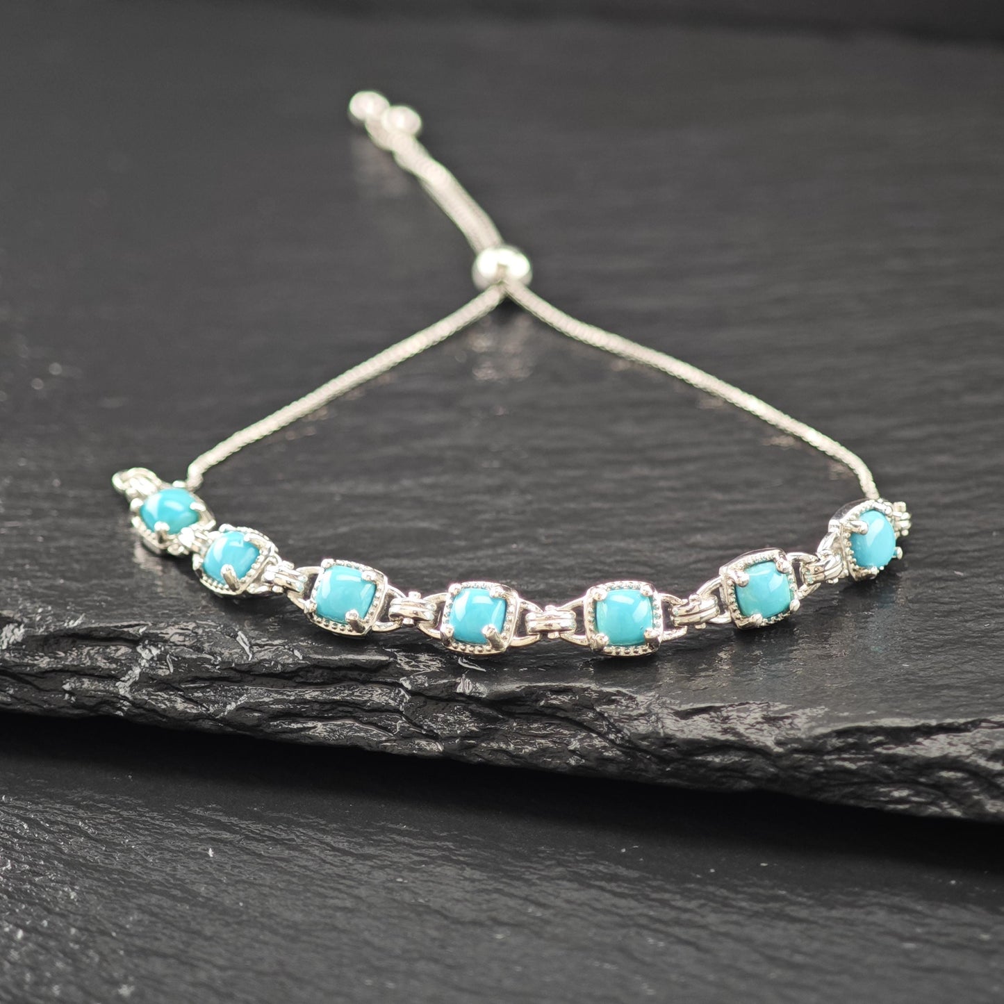 Choice of Bolo Gemstone Bracelets Sterling Silver