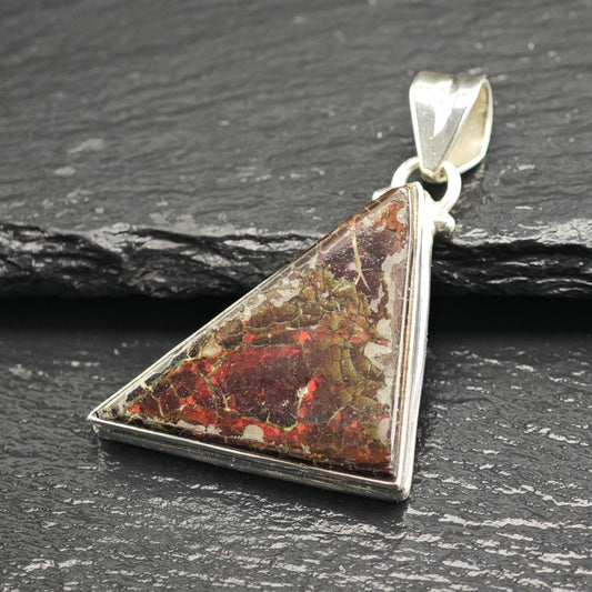 Ammolite Pendant Sterling Silver P3036