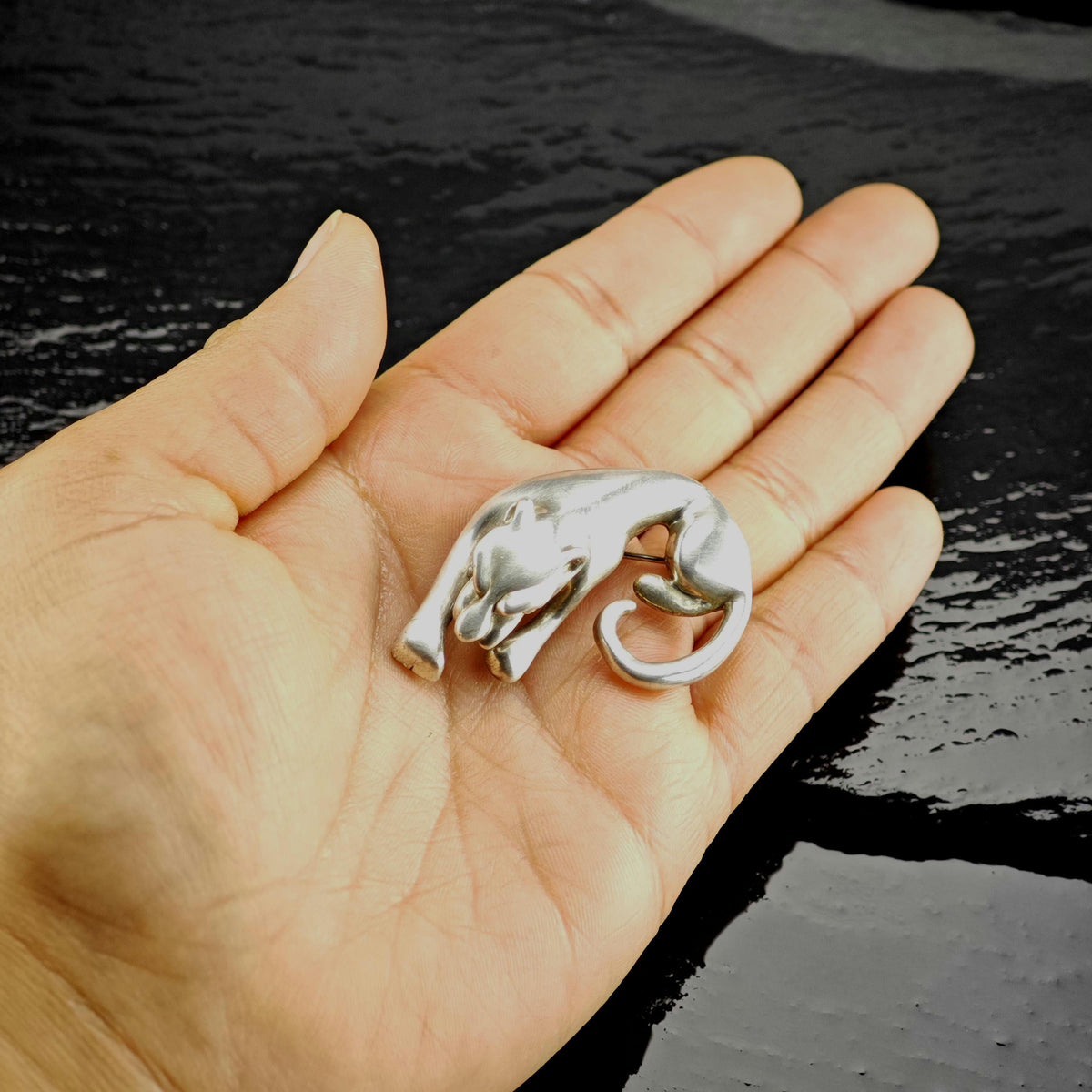 Jaguar Sterling Silver Brooch/Pendant B2269
