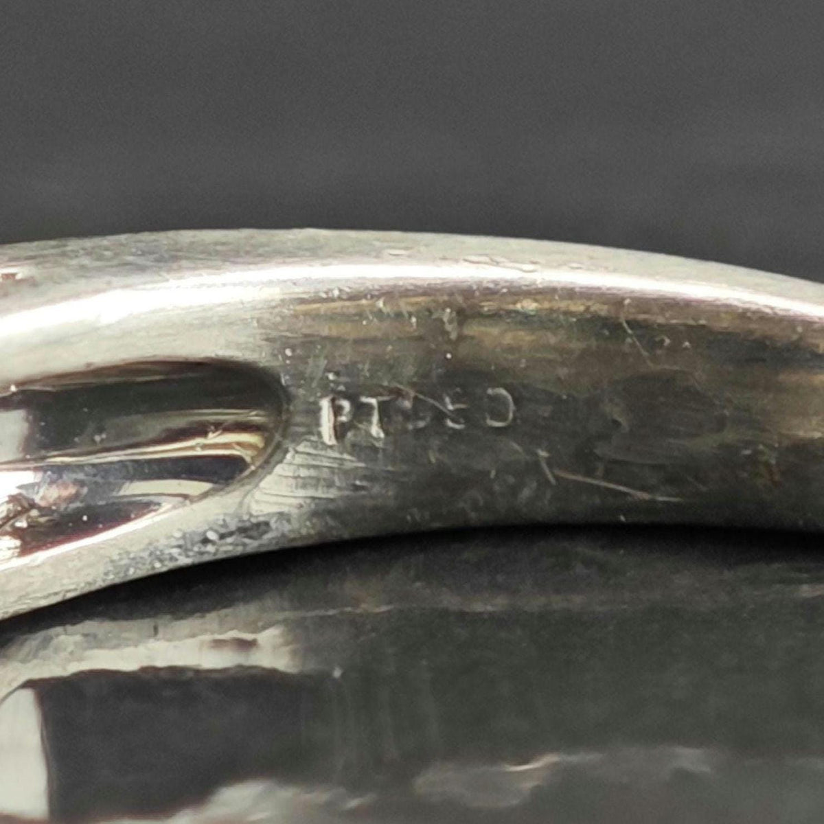 Sapphire & Diamond Platinum Ring East to West Sz 6 1/4 R6761