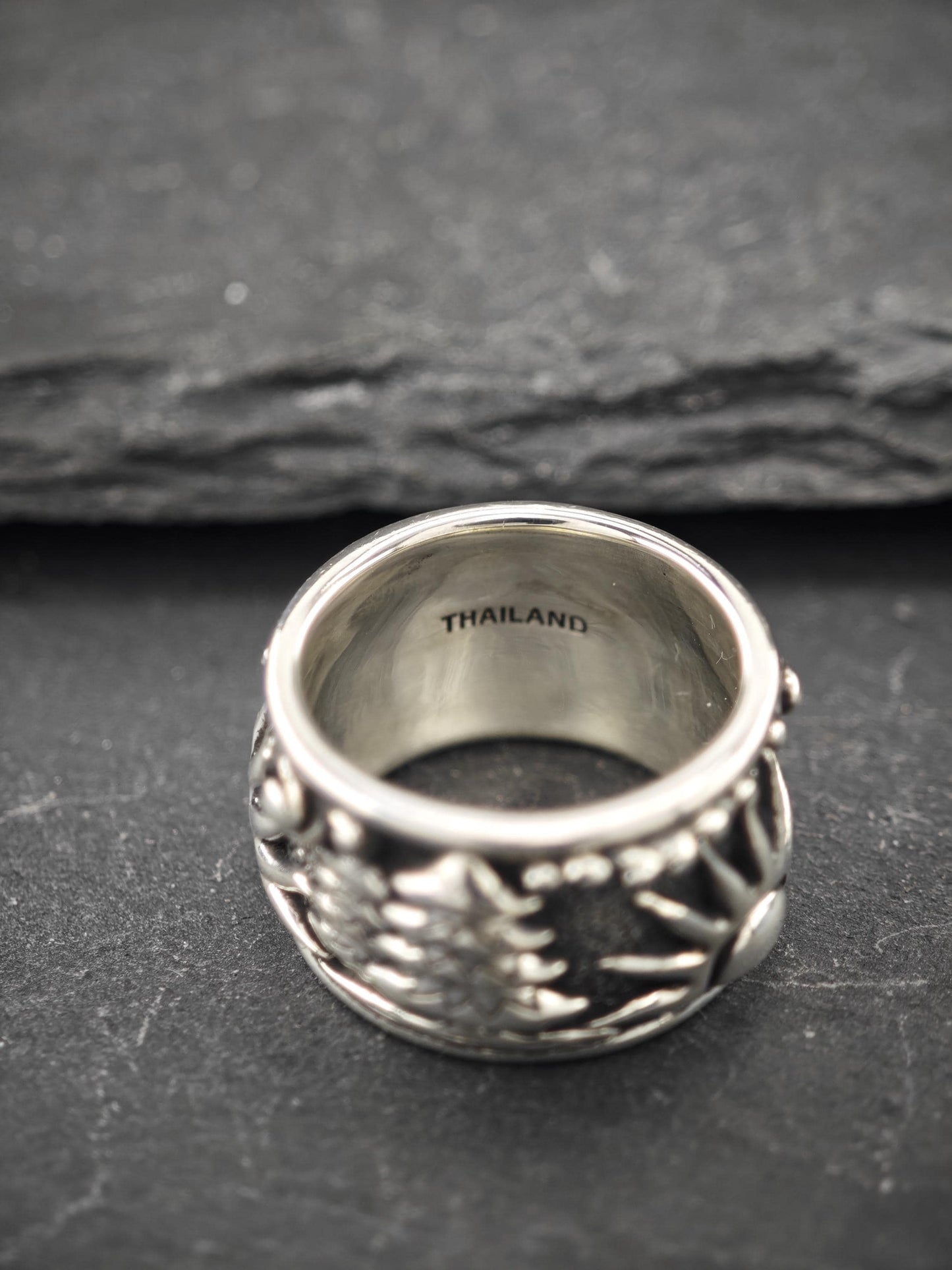 Jai Landscape Ring Sterling Silver Sz 6 R5732