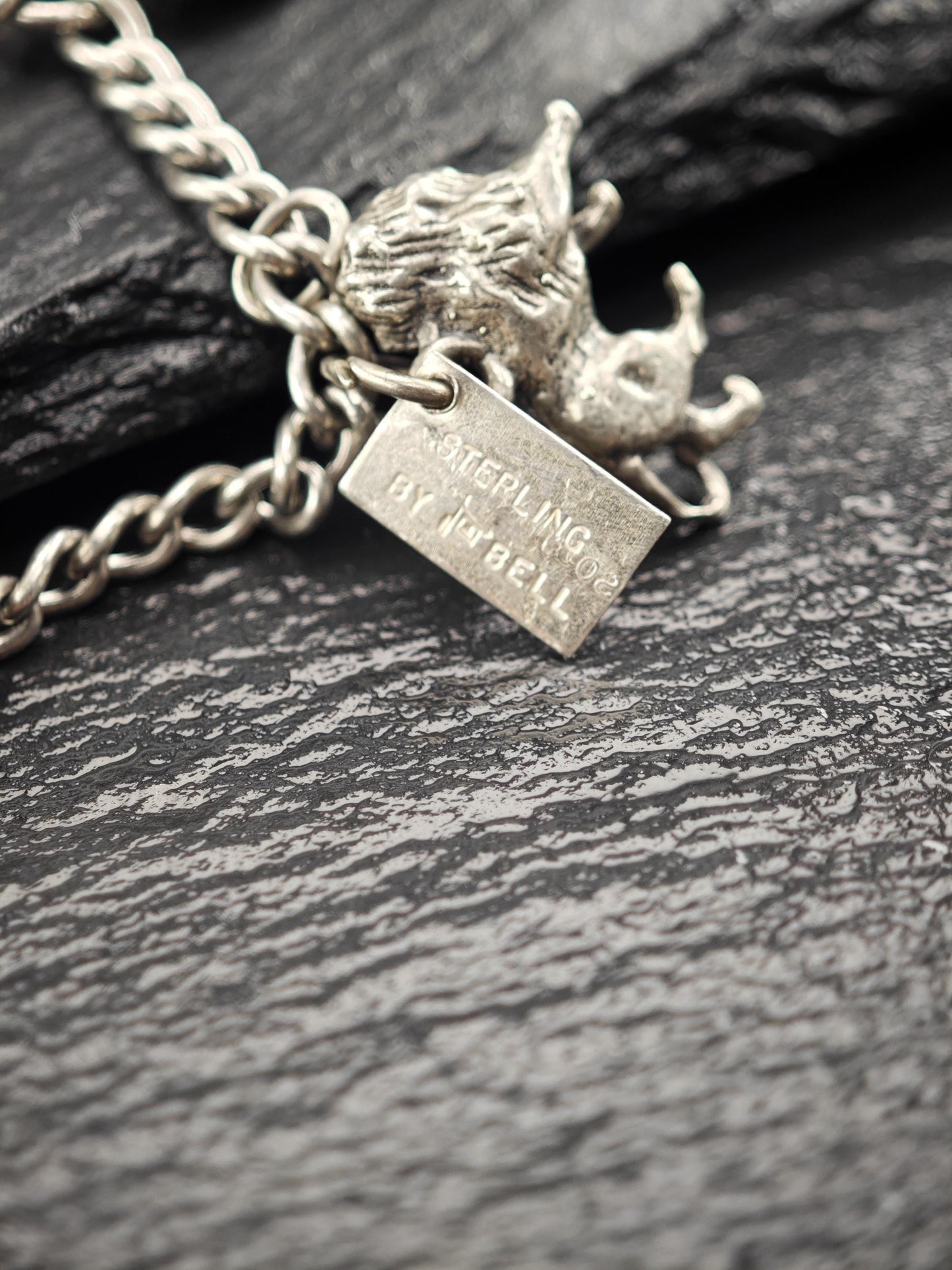 Vintage Authentic Licensed Disney Charm Bracelet Sterling Silver Circa 1950-1970's