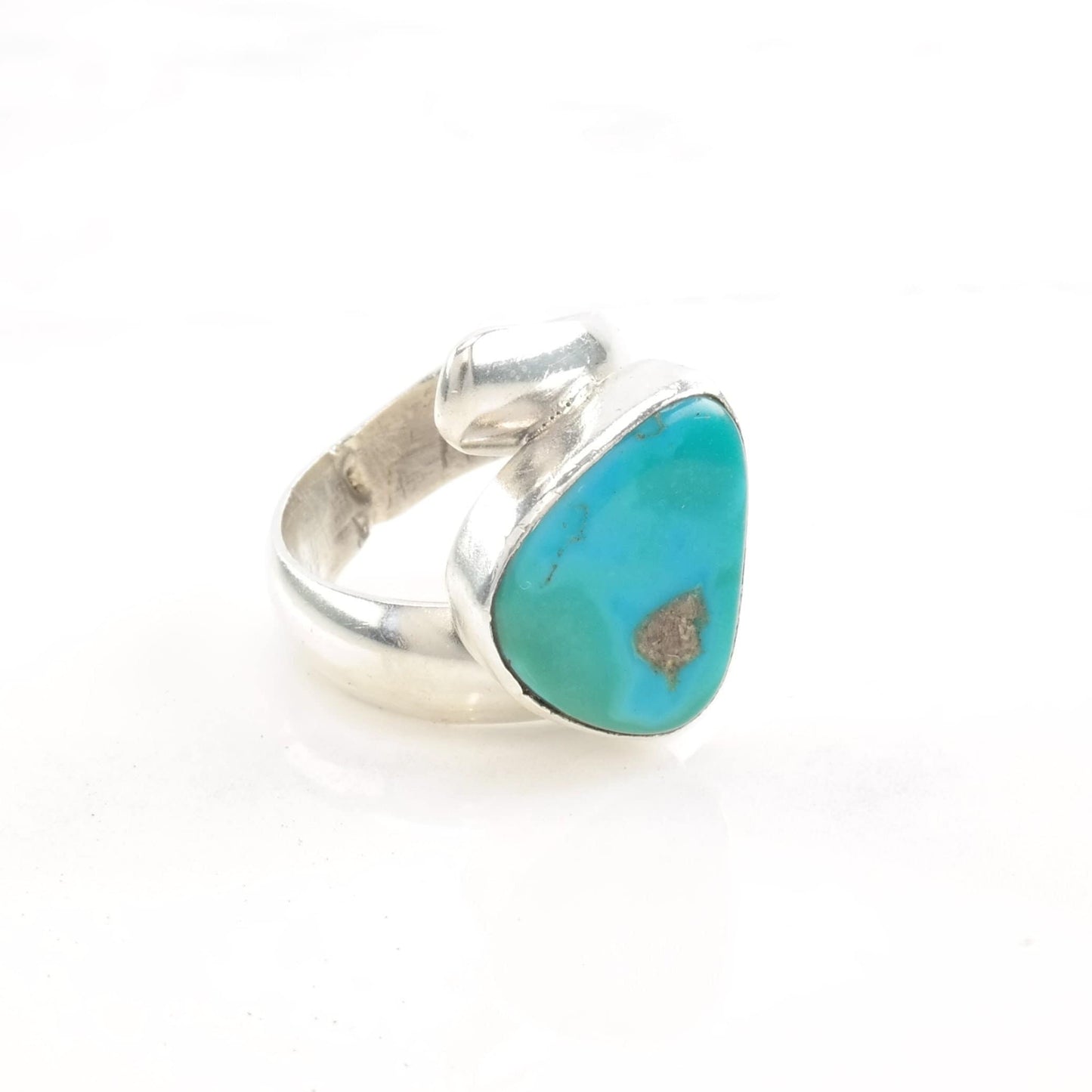 Southwest Silver Ring Turquoise Size 5