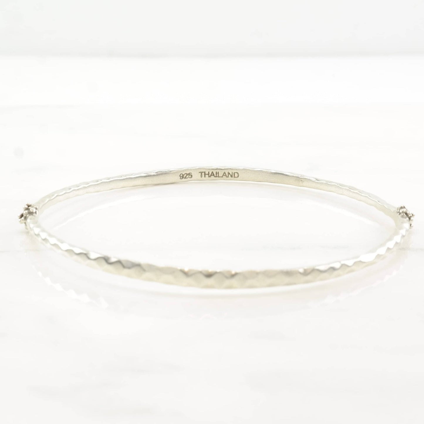 Michael Dawkins Sterling Silver Bangle Bracelet Textured