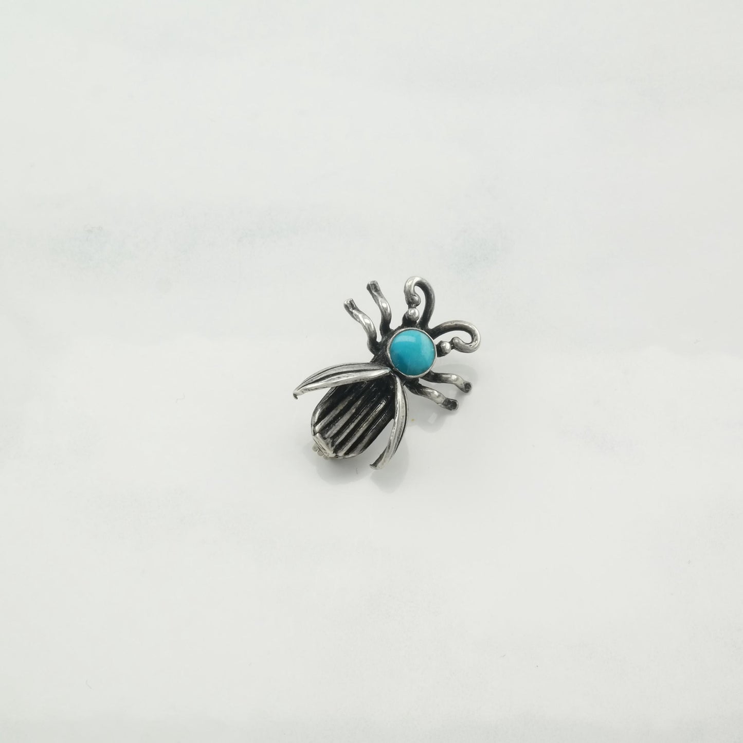 Choice Native American Brooch Sterling Silver Bug Thunderbird