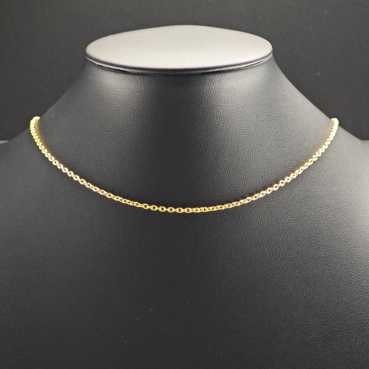 Gold Plated Link Chain Sterling Silver Necklace N2759