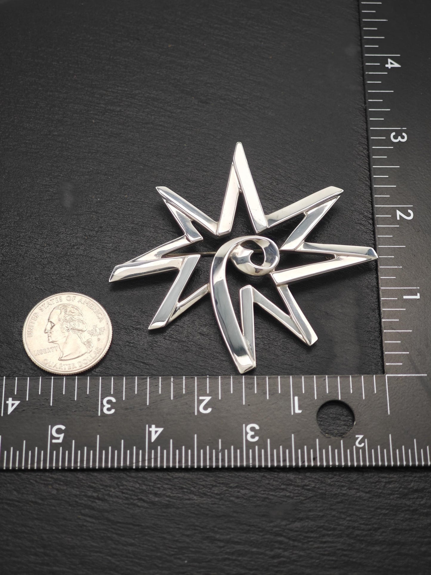 Tiffany & Co, Celestial Star Brooch Sterling Silver