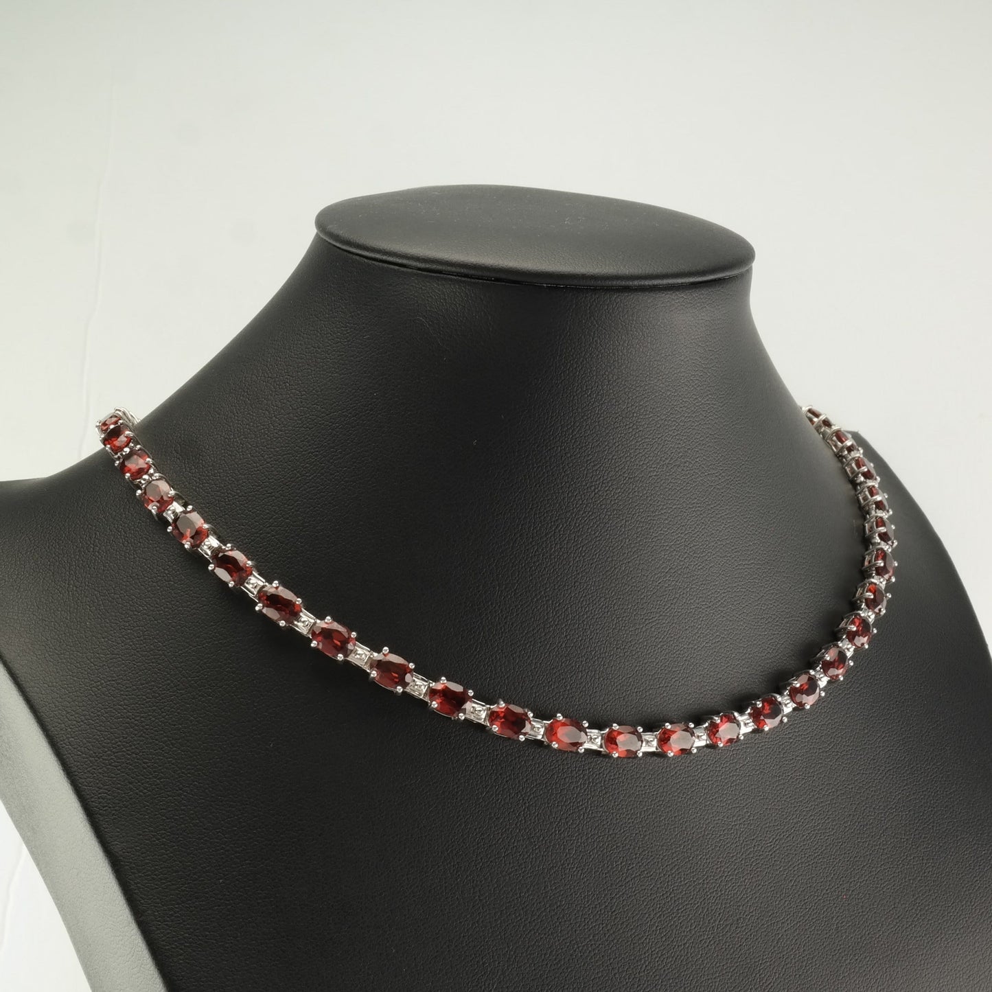 Sterling Silver Garnet Necklace