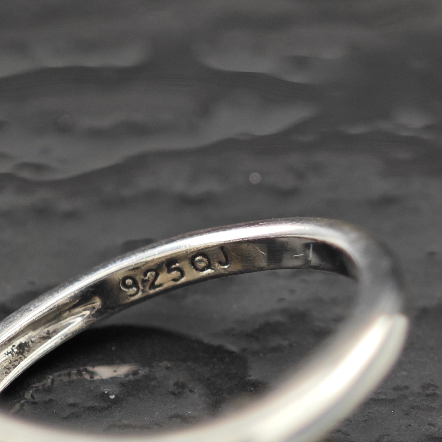 Natural Gem Flower Ring Sterling Silver Size 9