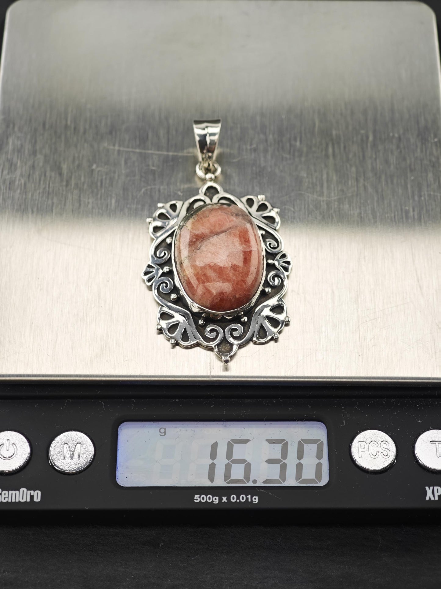 Nicky Butler Rhodonite Pendant, Sterling Silver