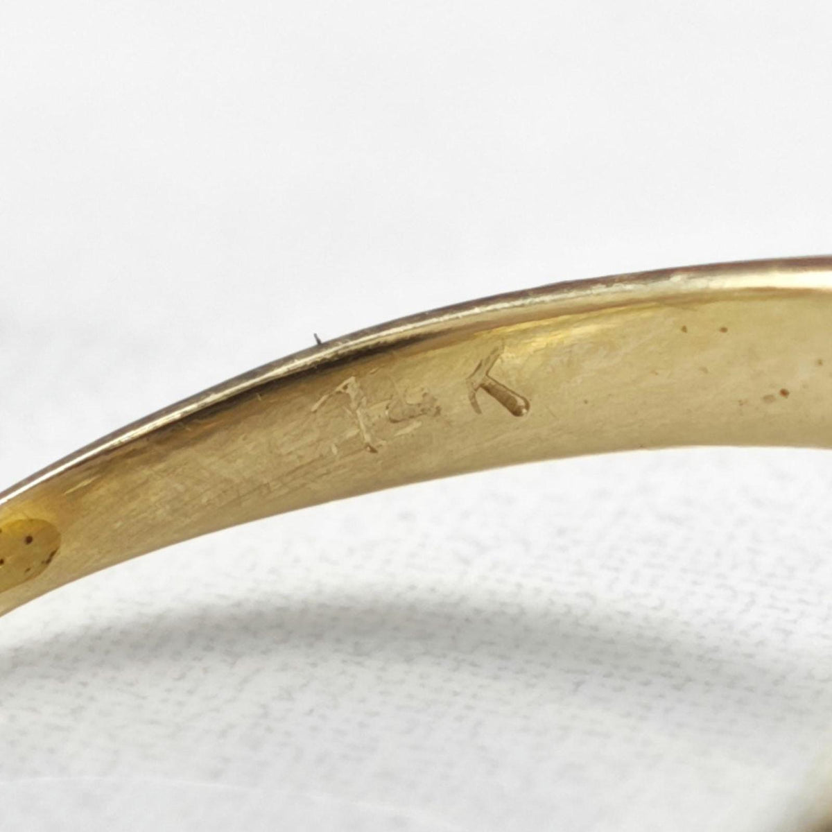 AS IS Diamond Halo 14K Gold Ring Sz 6 1/2 R6784