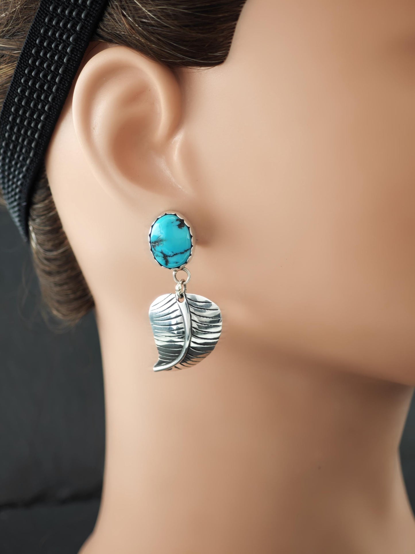 Native American Stud/Dangle Earrings Sterling Silver