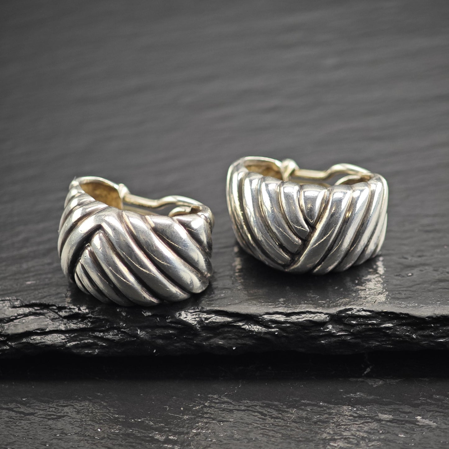 Black, Starr & Frost Clip On Sterling Silver Earrings ER3175