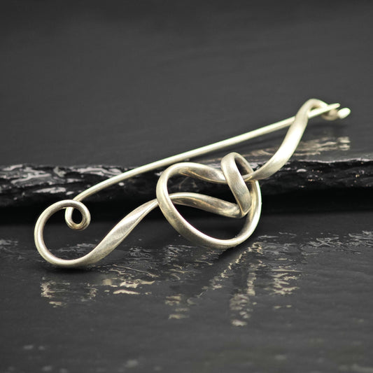 Vintage George Jensen Torun, Forget Me Knot Sterling Silver 384 Brooch B2234