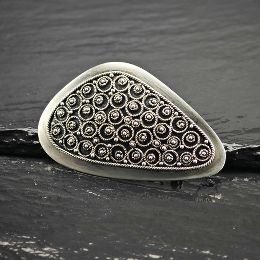 Filigree Sterling Silver Brooch/Pendant B2275