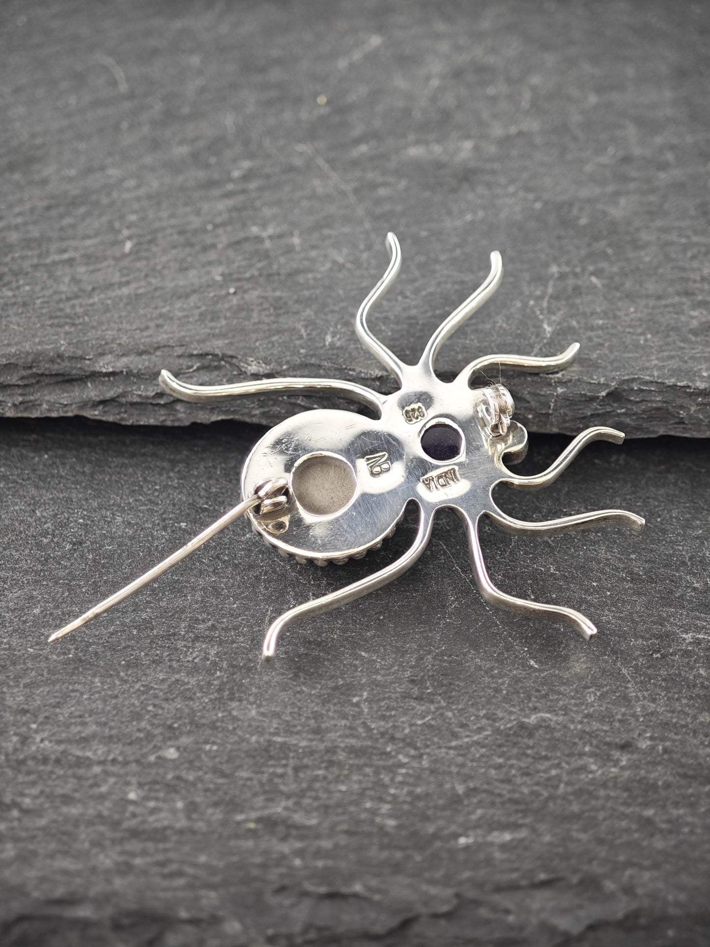 Nicky Butler Sterling Silver Spider Brooch