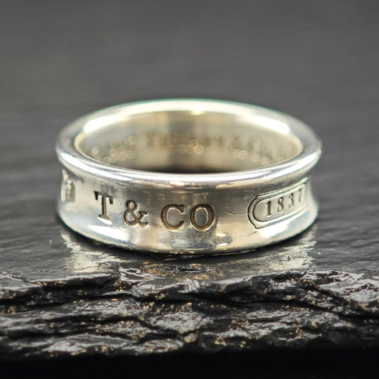 Vintage Tiffany Band Ring Sterling Silver Sz 9