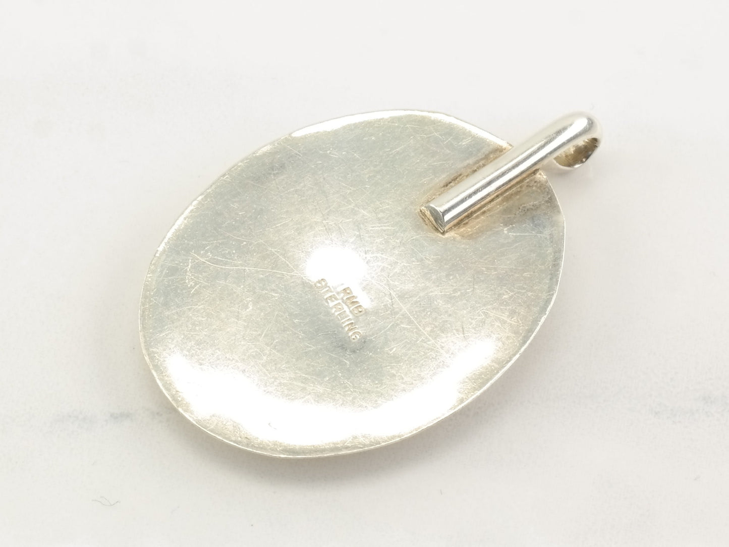 Vintage Shell Sterling Silver Pendant