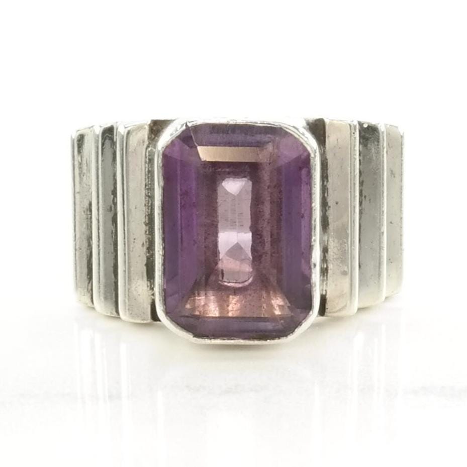 Vintage Carol Felley Silver Ring Amethyst Sterling Purple Size 9 1/4