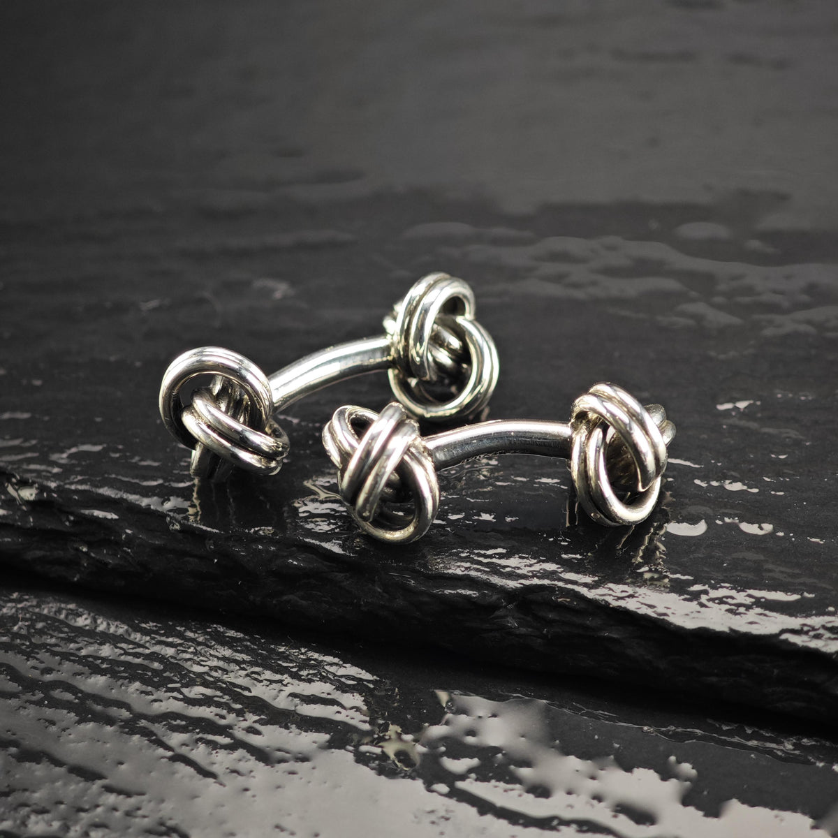 Vintage Jondell Twisted Knot Sterling Silver Cufflinks MISC0428