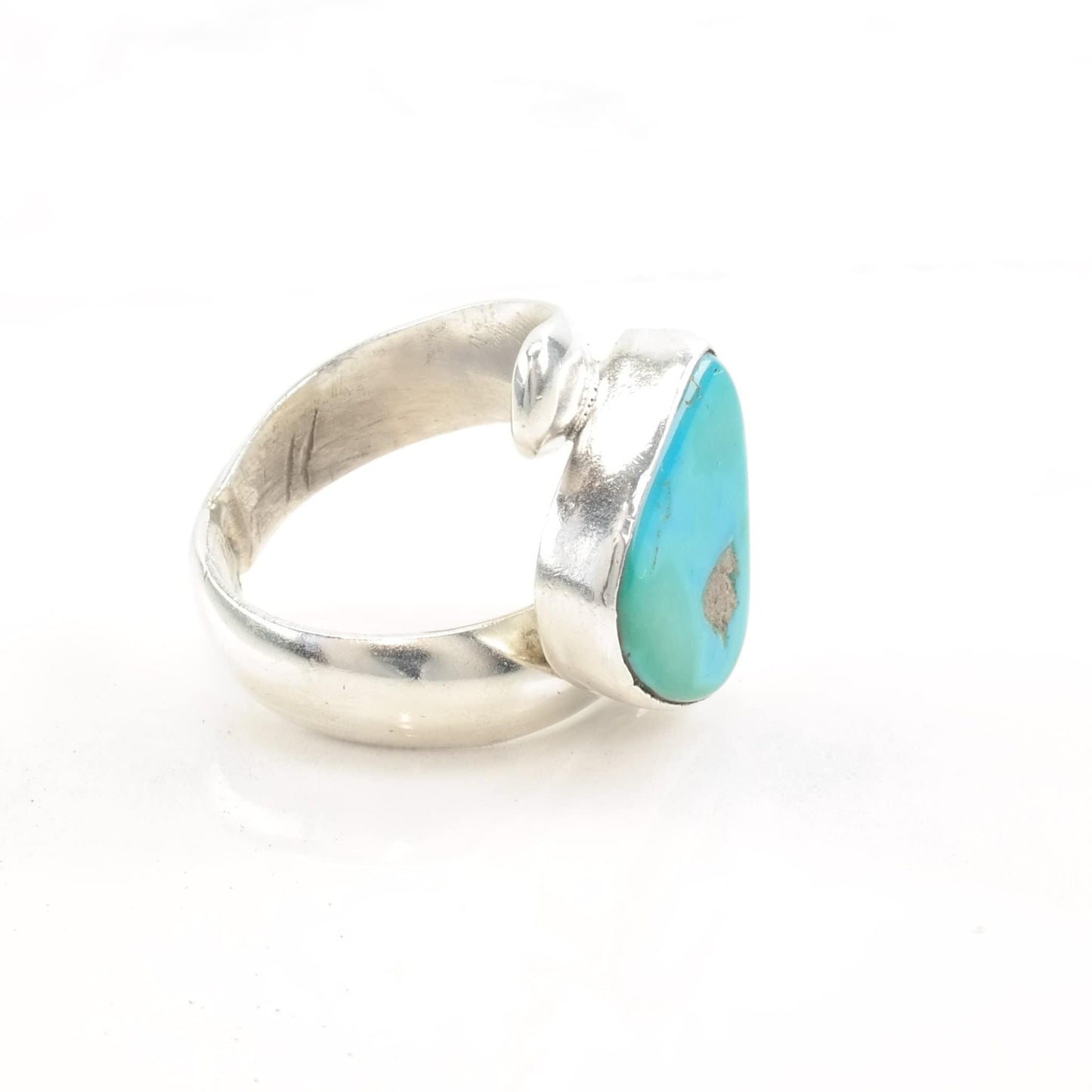 Southwest Silver Ring Turquoise Size 5