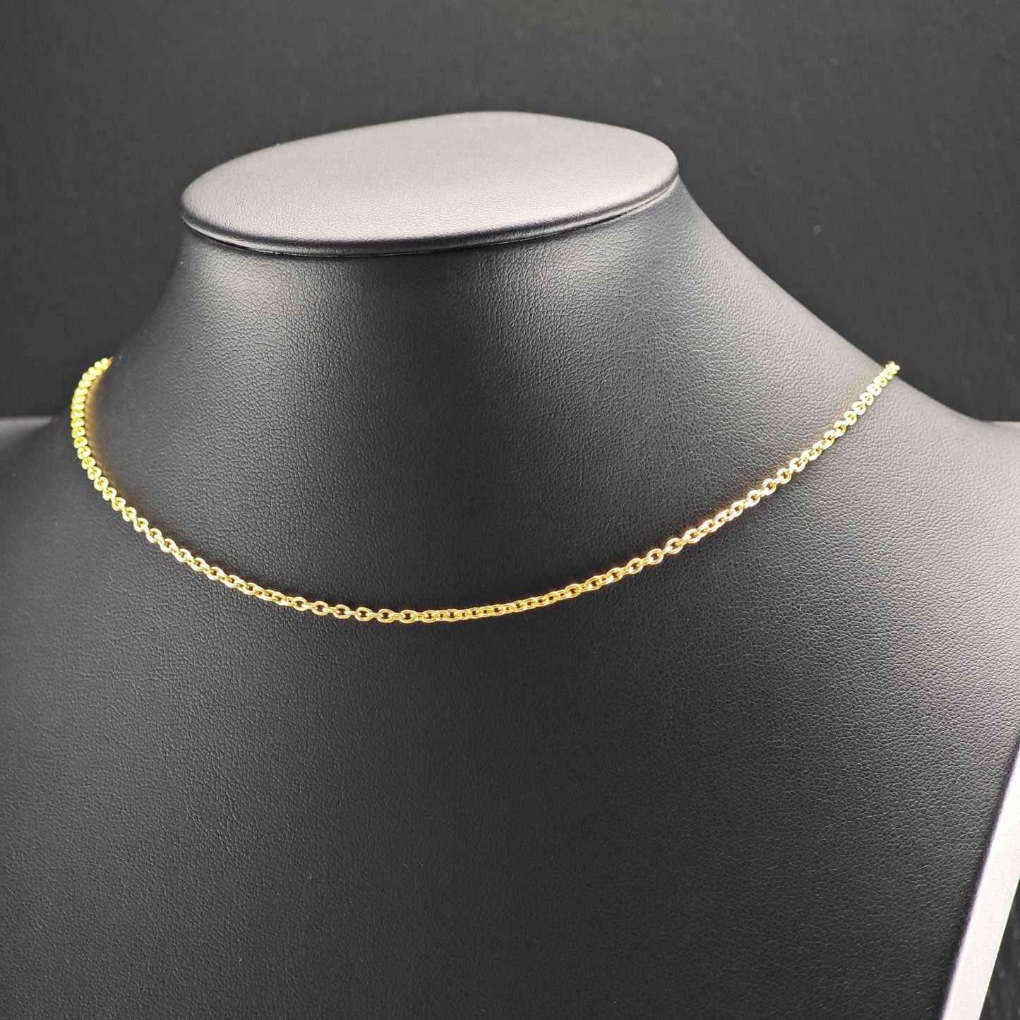 Gold Plated Link Chain Sterling Silver Necklace N2759