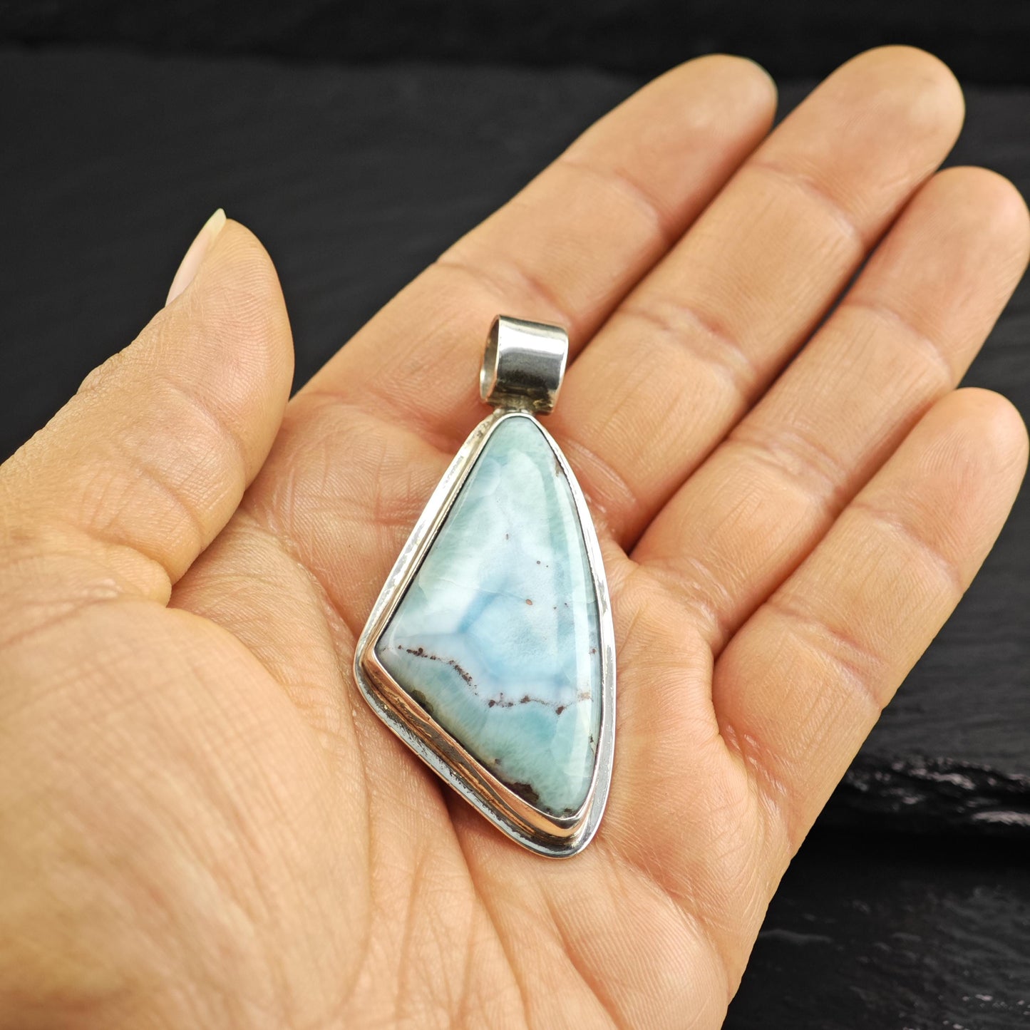 Larimar Pendant Sterling Silver P3060